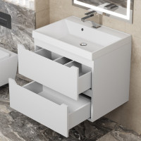 Подвесная тумба под раковину uperwood Tanos 60 см, белая 291020242