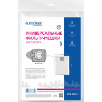 Фильтр-мешки универсальные 5 шт. для профессиональных пылесосов до 25 л EURO Clean EUR-25L/5