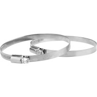 Обжимной хомут MasterProf 9 мм, цинк, 80-100 мм, 2 шт. ИС.140860