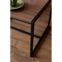 Журнальный столик ТИТАН МЕТА Систа, ясень шимо темный 4670026244106