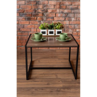 Журнальный столик ТИТАН МЕТА Систа, ясень шимо темный 4670026244106