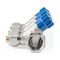 Коллектор с регулировочными вентилями PROFACTOR в/н 3/4" х 3 вых 16 цанга PF MVP 268.3C