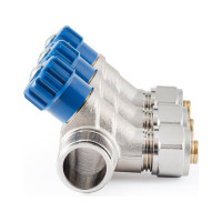 Коллектор с регулировочными вентилями PROFACTOR в/н 3/4" х 3 вых 16 цанга PF MVP 268.3C