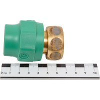 Муфта BANNINGER полипропиленовая, зеленая, переходник с накидной гайкой - 25x1 ВР 7R5107A111