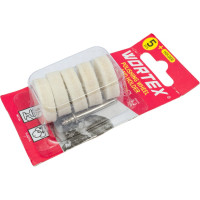 Диск полировальный с держателем для гравера 25 мм, 5 шт WORTEX ETFP3225018