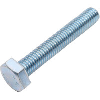 Болт МЕТАЛЛСЕРВИС М10x60, DIN 933, с полной резьбой, цинк, 10 шт. 1243606