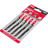 Пилки "profy" по дереву и ламинату 5 шт, 100 мм для лобзика BEOROL 245309