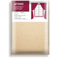 Портьерная штора witerra тергалет золото 140x260 см 1 шт 30048