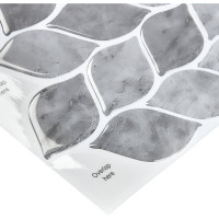 Комплект полимерной 3D плитки LAKO 30.5х30.5 см, 5 штук, Лепестки мозаика LKD-AMZ017