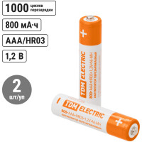 Аккумулятор TDM ELECTRIC AAA-800 mAh Ni-MH BP-2 SQ1702-0074