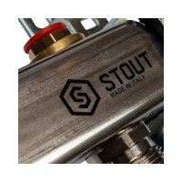 Коллектор из нержавеющей стали без расходомеров STOUT 9 выходов SMS 0922 000009