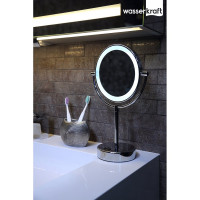 Двухстороннее зеркало с LED-подсветкой (стандартное и с 3-х кратным увеличением) WasserKRAFT K-1005
