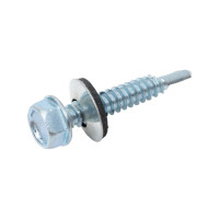 Кровельный саморез крепежная техника цинк 6.3х38 мм, 150 шт 431220 БК