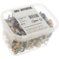 Кровельный саморез Качественный КРЕПЕЖ слоновая кость RAL 1014, 5.5х19 мм, 160 шт 0500163 КЧ