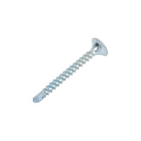 Саморез по металлу для ГКЛ Метизный двор 3,5x32 потайной, оцинкованный, сверло 500 шт. 4607159062888