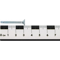 Саморез по металлу для ГКЛ Метизный двор 3,5x32 потайной, оцинкованный, сверло 500 шт. 4607159062888