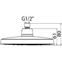 Верхний душ CLEVER SYVARI EVO AIR д.225 60301