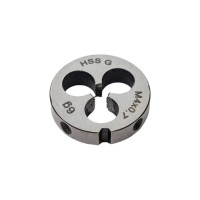 Круглая ручная плашка М4х0.7, HSS, Ф20х5 мм Thorvik D-COMBO MD407 52829