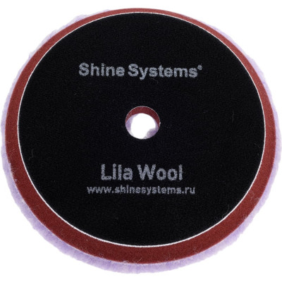 Круг полировальный из лилового меха Lila Wool Pad 155 мм Shine systems SS566