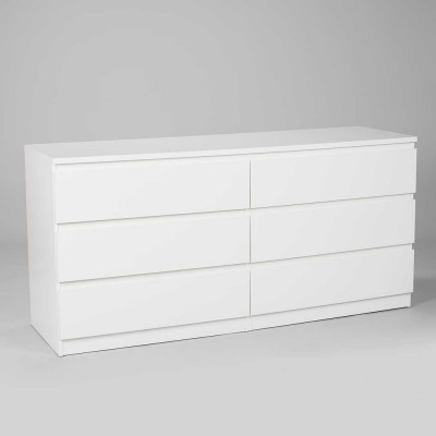 Комод Гуд ЛАКК МАЛЬТА 6 ящиков, 160x48x76 см, белый 2.05.02.060.1