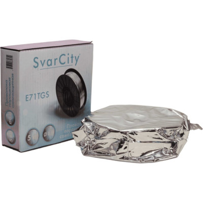 Сварочная проволока порошковая SvarCity E71T-GS 0,8мм 5кг сварочная проволока без газа E71T-GS/0,8/5кг