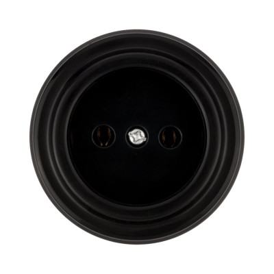 Розетка TDM ELECTRIC 2П 10А 250В черная «Виви» SQ1820-1211