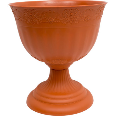 Вазон ЗПИ Альтернатива Венеция 10л диаметр 330мм коричневый М3131