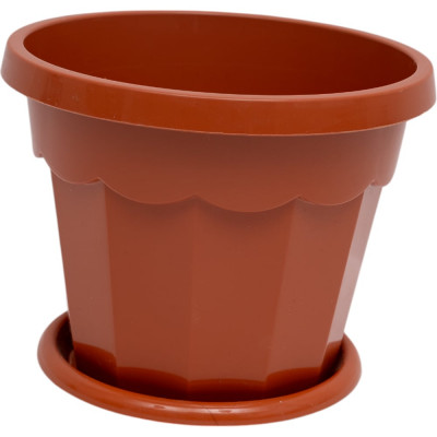 Цветочный горшок ЗПИ Альтернатива Гармония 0.7 л, коричневый М1573