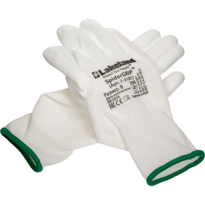 Перчатки для точных работ с полиуретановым покрытием Lakeland SpiderGrip 7-3101 размер 9/L 7-3101/9(L)