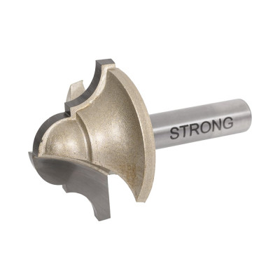 Фреза пазовая фасонная стф-2051 36х20 мм, R8 мм, хв-к 8 мм Strong стф-20510036