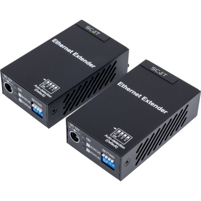 Комплект удлинителей Ethernet SC&T IP09K по витой паре до 800 м sct1458