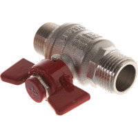 Шаровой кран IVANCI Superior, ручка-бабочка, наружная/наружная резьба 1/2" IVC.100219.N.03