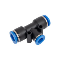 Тройник цанговый T-образный соединительный (10-10-8 мм) SHPI PGT 1008