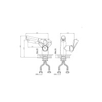 Смеситель для раковины с выдвижной лейкой DQ DA1392141