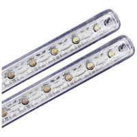 Дневные ходовые огни ЕРМАК LED 8 шт., пласт. корп., 158мм, 12V, белый, 2 шт. 702-105