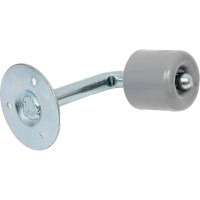 Настенный дверной ограничитель Левша 90 мм, серый У4-9571.Сер