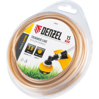Леска армированная алюминием для триммера ALUFLEX 3 мм, 15 м, блистер, круглая Denzel 96832
