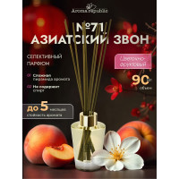 Ароматический диффузор в стеклянном флаконе Aroma republic №71 Asian tinkle, 90 мл 93838