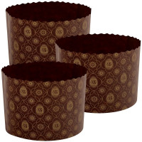 Форма для выпечки кулича МУЛЬТИДОМ бумажная, набор 3 шт, диаметр 11 см, высота 8.5 см МТ8-111