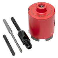Коронка алмазная Turbo Fast Expert 72 мм, M16, Laser EKF dch-72-trb-m16