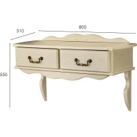 Консоль Мебелик Берже 20 слоновая кость 8149