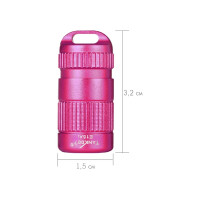 Светодиодный фонарь TANK007 с комплектацией, розовый E15pink