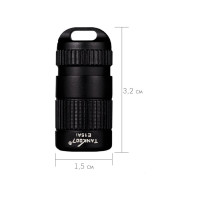 Светодиодный фонарь TANK007 с комплектацией, черный E15black