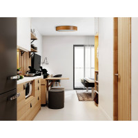 Потолочный деревянный светильник KANLUX jasmin 370-g/o 36441