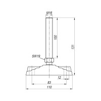 Дисковая опора EMES PAIMZB111610