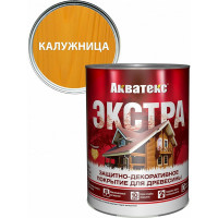 Защитно-декоративное покрытие для дерева АКВАТЕКС ЭКСТРА полуглянцевое, калужница, 0.8 л 259769