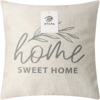 Чехол на подушку Этель Home sweet home 40x40 см, 100% полиэстер, велюр 9603055