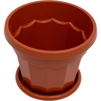 Цветочный горшок ЗПИ Альтернатива Гармония 0.7 л, коричневый М1573