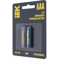 Аккумулятор IEK green ni-mh aaa 1100мач (2шт/блистер) AAK-NIMH-03-1100-L02