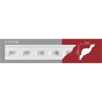 Плинтус Decor Ek d117/100 мм D-117